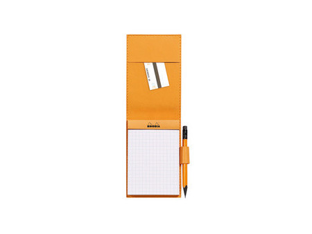 RHODIA Porte-bloc + bloc No. 13, 115 x 158 mm, quadrillé