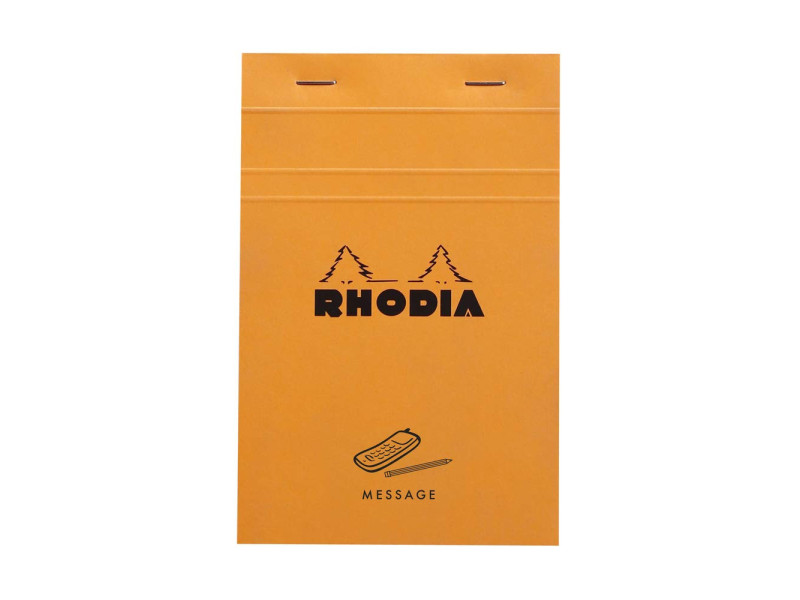 RHODIA Bloc No.140 'MESSAGE', 110 x 170 mm, orange