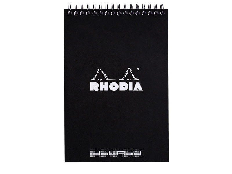 RHODIA Bloc spiralé No. 16, format A5, pointillé dot, noir