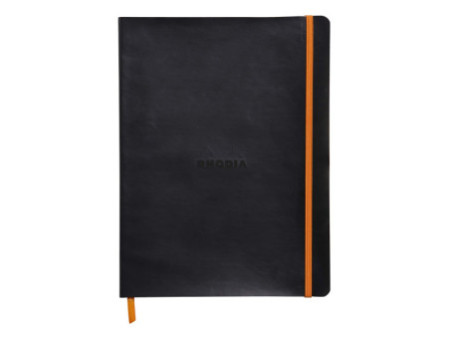 RHODIA Carnet souple RHODIARAMA, B5, ligné, noir