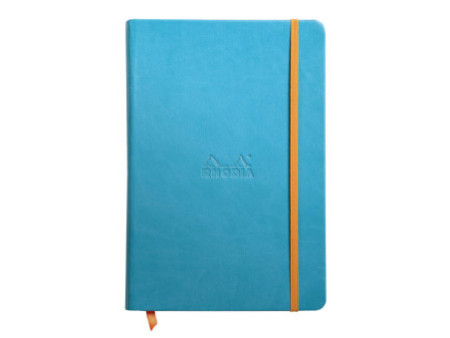 RHODIA Carnet rigide RHODIARAMA, A5, ligné, turquoise