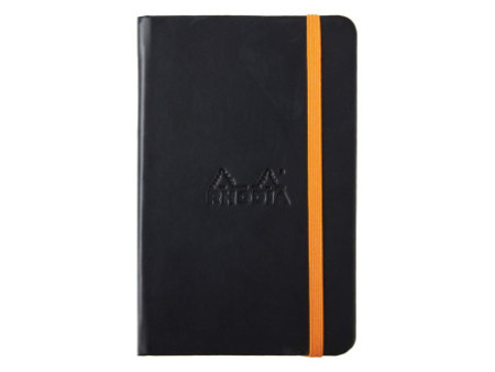 RHODIA Carnet rigide RHODIARAMA, 90 x 140 mm, ligné, noir