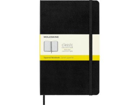 MOLESKINE Carnet rigide, L/A5, quadrillé, noir