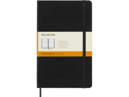 MOLESKINE Carnet rigide, L/A5, ligné, noir