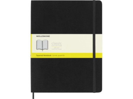 MOLESKINE Carnet souple, XL, quadrillé, noir