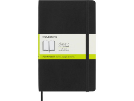 MOLESKINE Carnet souple, L/A5, uni, noir