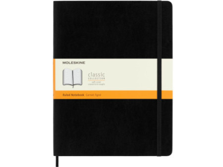 MOLESKINE Carnet souple, XL, ligné, noir