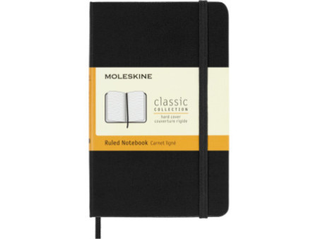 MOLESKINE Carnet rigide, P/A6, ligné, noir