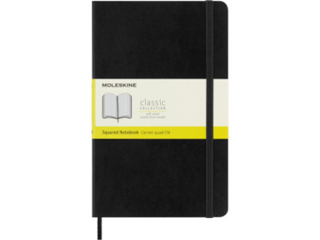 MOLESKINE Carnet souple, L/A5, quadrillé, noir