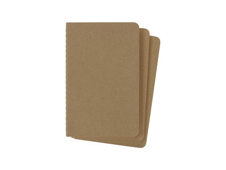 MOLESKINE Cahier, L/A5, ligné, carton, marron