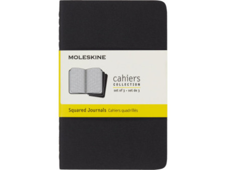 MOLESKINE Cahier, P/A6, quadrillé, carton, noir