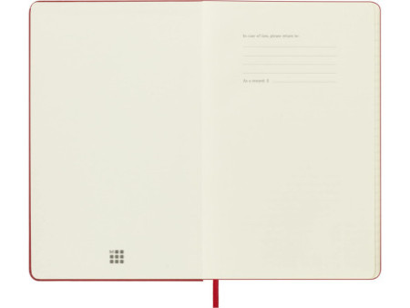MOLESKINE Carnet rigide, L/A5, ligné, rouge écarlate