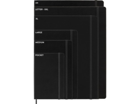 MOLESKINE Cahier, L/A5, quadrillé, carton, noir