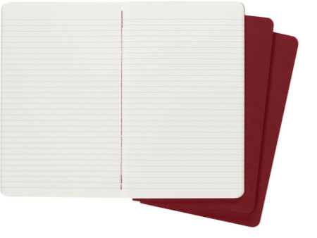 MOLESKINE Cahier, L/A5, ligné, carton, rouge