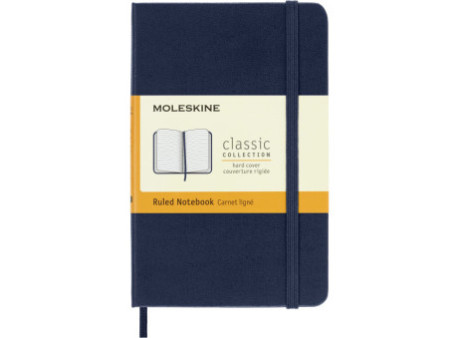 MOLESKINE Carnet rigide, P/A6, ligné, bleu