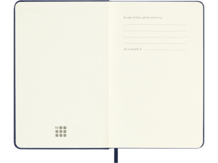 MOLESKINE Carnet rigide, P/A6, uni, bleu