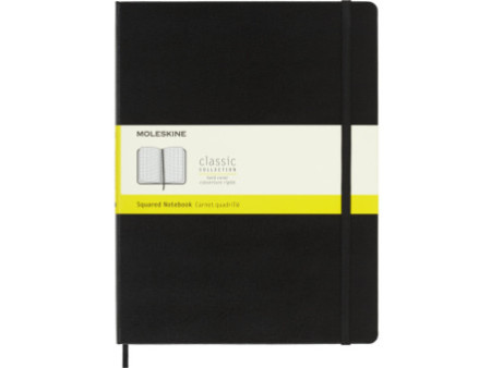 MOLESKINE Carnet rigide, XL, quadrillé, noir