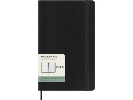 MOLESKINE Agenda 2024/2025, 18 mois, L/A5, noir