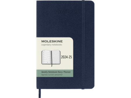 MOLESKINE Agenda de poche 2025/2026, 18 mois, P/A6, bleu