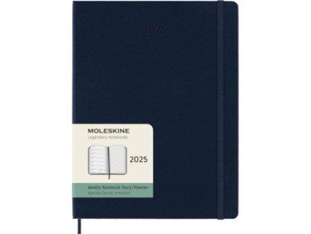 MOLESKINE Agenda 2026, semainier, XL, rigide, bleu