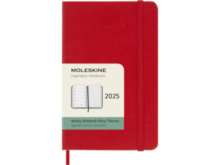 MOLESKINE Agenda de poche 2026, semainier, P/A6, rouge