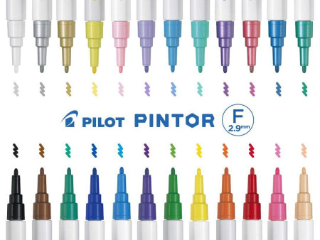 PILOT Marqueur à pigment PINTOR, fin, or