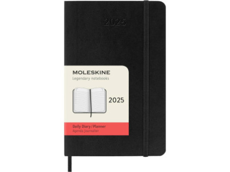 MOLESKINE Agenda de poche 2026, journalier, P/A6, noir