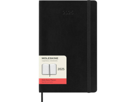 MOLESKINE Agenda 2026, journalier, L/A5, souple, noir