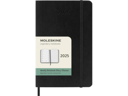 MOLESKINE Agenda de poche 2026, semainier, P/A6, noir