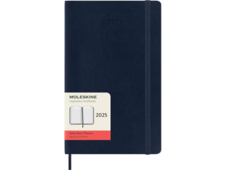MOLESKINE Agenda 2026, journalier, L/A5, souple, bleu