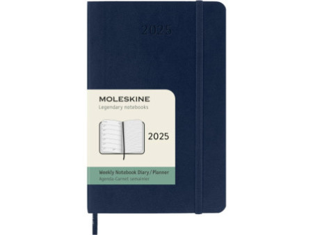 MOLESKINE Agenda de poche 2026, semainier, P/A6, bleu