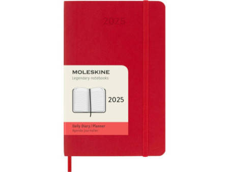 MOLESKINE Agenda de poche 2026, journalier, P/A6, rouge