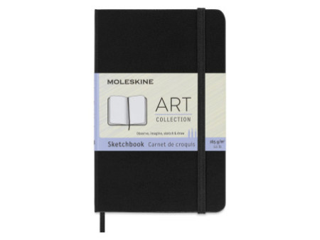 MOLESKINE Carnet de croquis, P/A6, 165 g/m2, rigide, noir