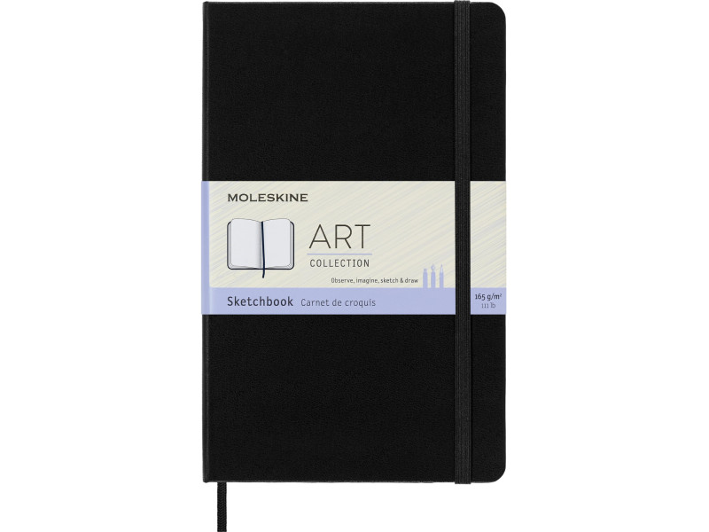 MOLESKINE Carnet de croquis, L/A5, 165 g/m2, rigide, noir