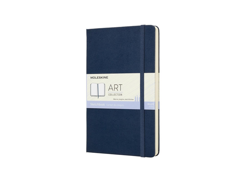 MOLESKINE Carnet de croquis, L/A5, 165 g/m2, rigide, bleu