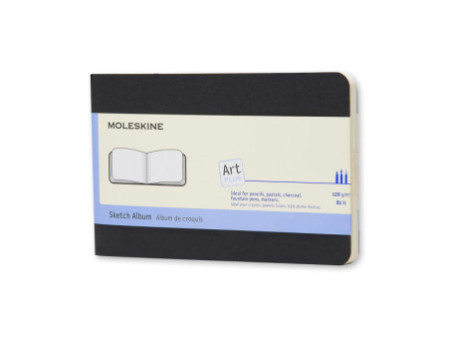 MOLESKINE Album de croquis, P/A6, 120 g/m2, carton, noir