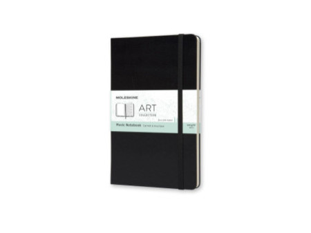 MOLESKINE Carnet de musique, L/A5, 100g/m2, rigide, noir