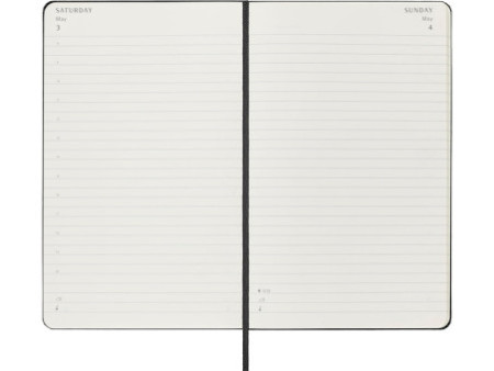 MOLESKINE Agenda 2026, journalier, L/A5, rigide, noir