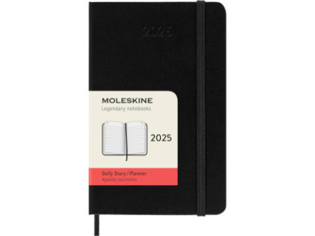 MOLESKINE Agenda de poche 2026, journalier, P/A6, noir