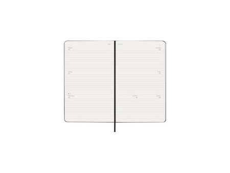 MOLESKINE Agenda 2026, L/A5, couverture rigide, noir