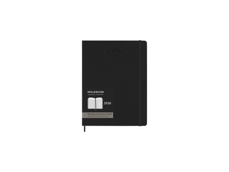 MOLESKINE Agenda Pro 2026, XL, couverture rigide, noir