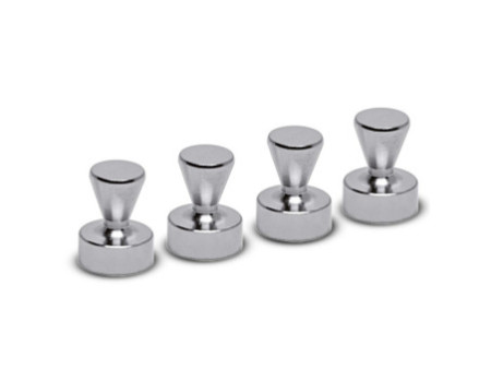 MAUL Aimant néodyme, quille, diamètre: 20 mm, nickel