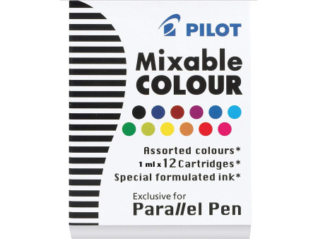 PILOT Cartouches d'encre pour stylo Parallel Pen, assorti
