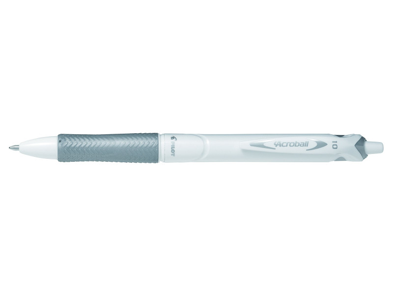 PILOT Stylo à bille rétractable ACROBALL PURE WHITE, noir