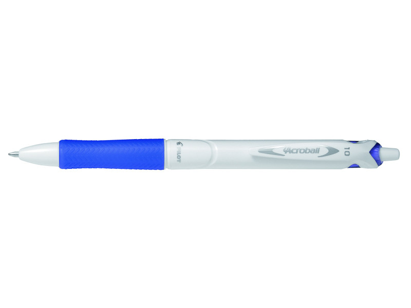 PILOT Stylo à bille rétractable ACROBALL PURE WHITE, bleu