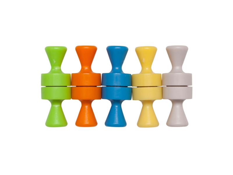 MAUL Aimant néodyme, quille, diamètre: 12 mm, couleurs
