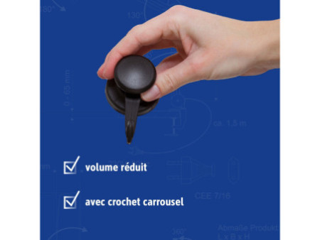 MAUL Aimant néodyme avec crochet rotatif, diamètre: 53 mm