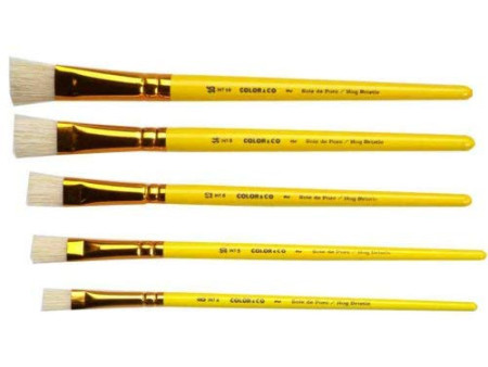 LEFRANC BOURGEOIS Pinceau brosse en soie de porc, plat, N.16
