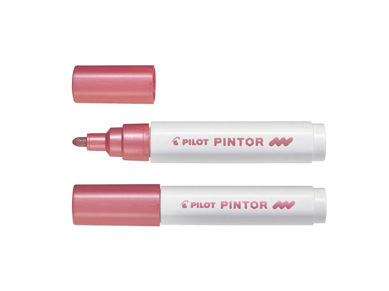 PILOT Marqueur à pigment PINTOR, medium, rose métallique