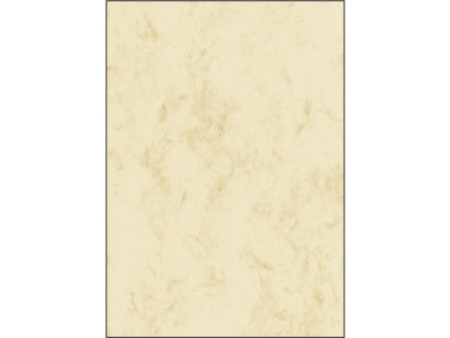 sigel papier marbré, A4, papier fin, 90 g, beige